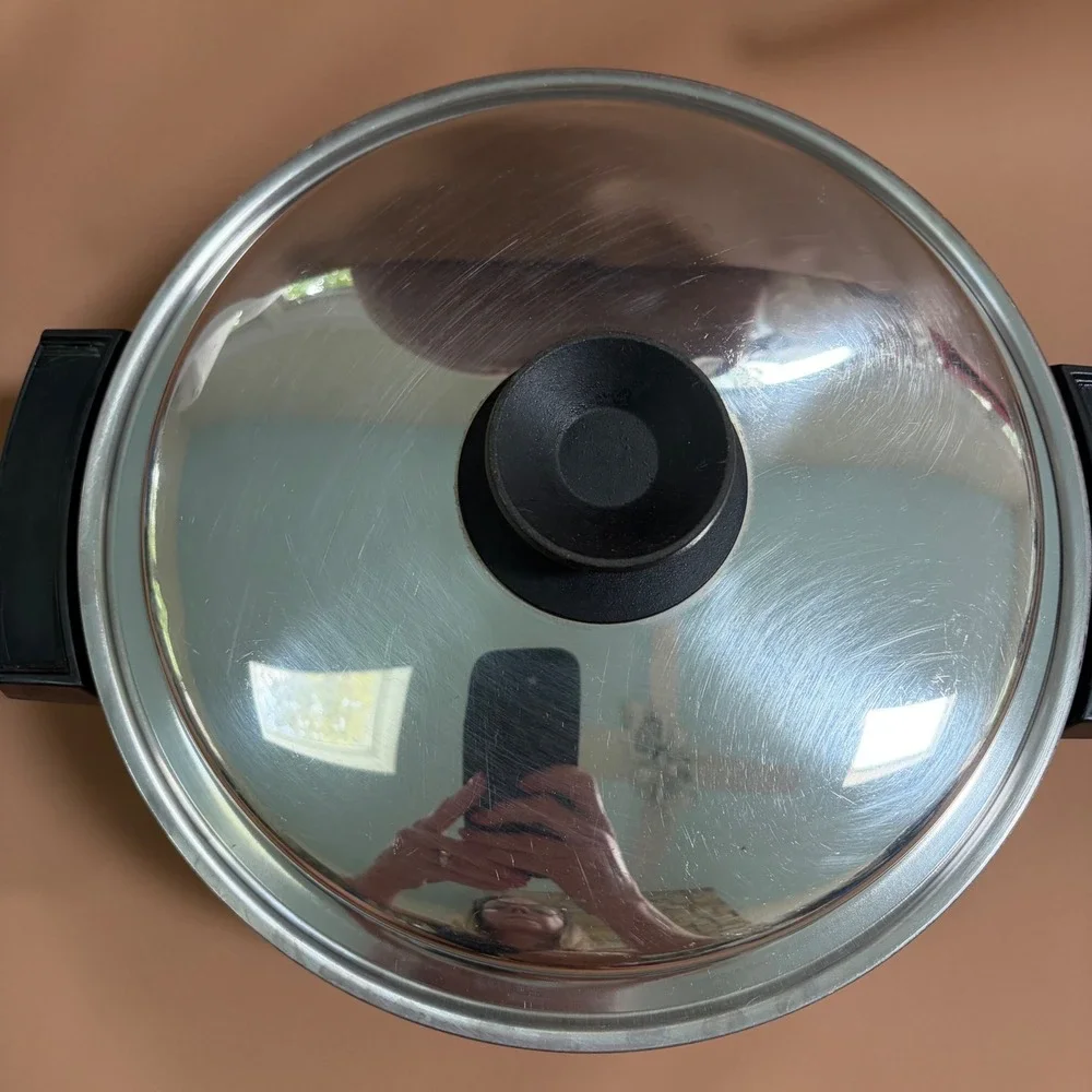 Liquid Core 17884 Stainless Steel Electric Skillet 900W Made in USA Tested